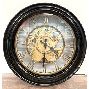 Steampunk Gear Wall Clock With Roman Numerals